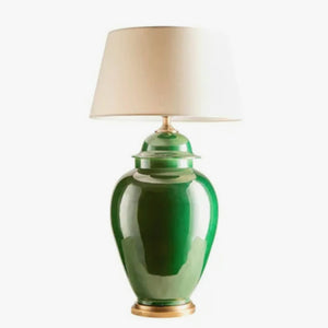 Fine Cotton Emerald Ceramic table lamp base